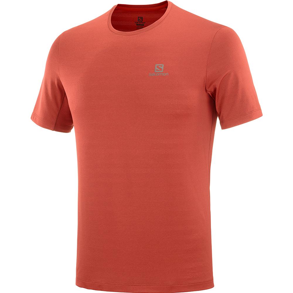 Camisetas Salomon Hombre Rojas - Salomon Argentina XA M,360954-PZV